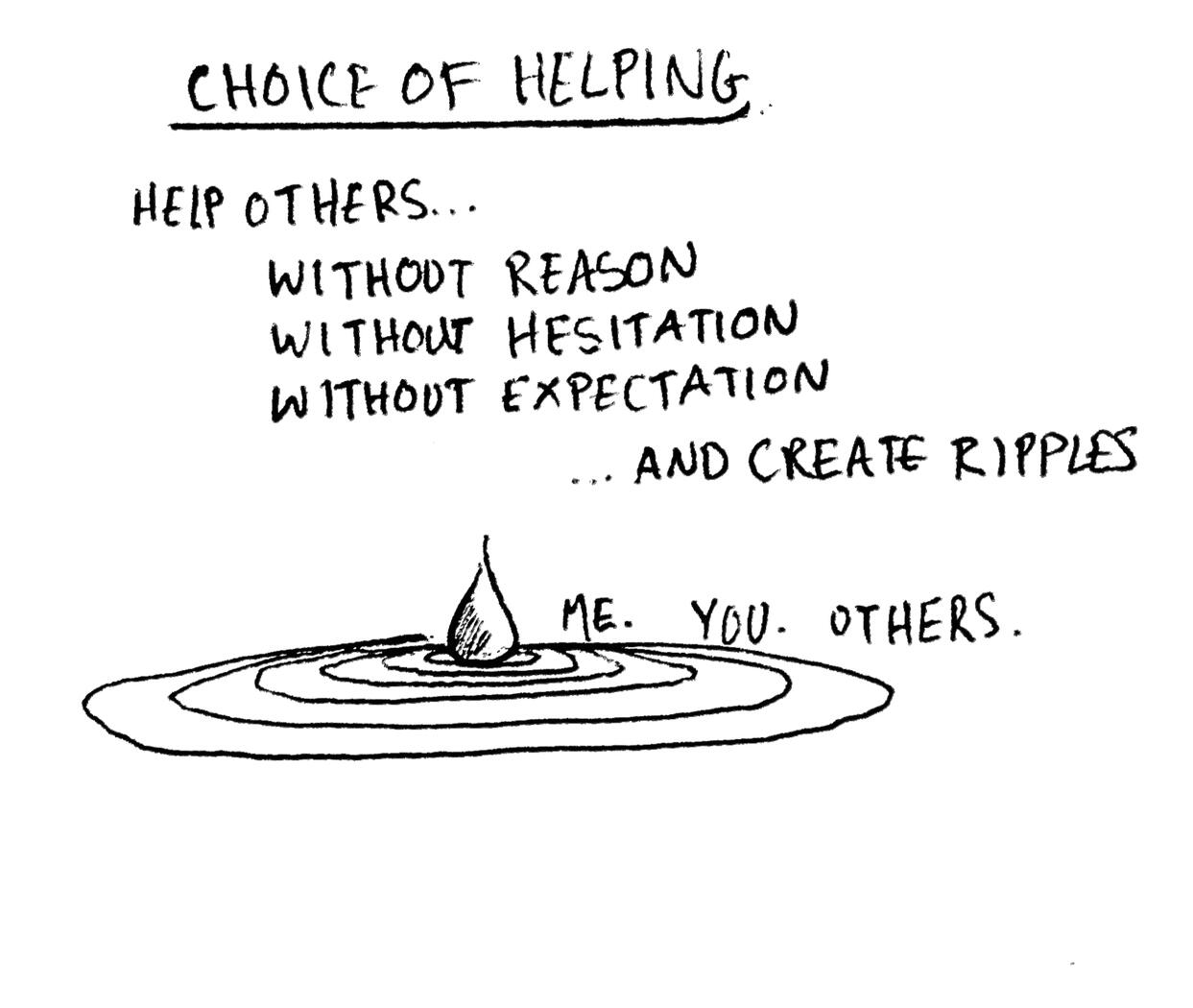 Choice of helping